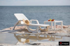 Шезлонг B:rattan NILO стопирующийся, белый Шезлонг B:rattan NILO стопирующийся, белый