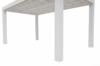 Стол B:rattan Houston 1500*900мм, белый Стол B:rattan Houston 1500*900мм, белый