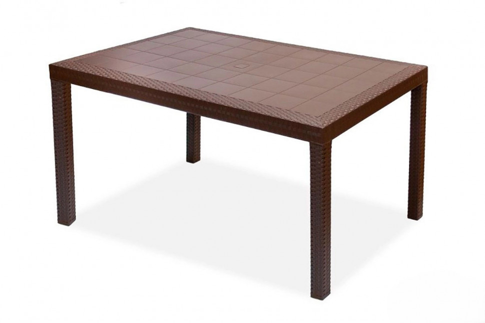 Стол B:rattan Houston 1500*900мм, коричневый Стол B:rattan Houston 1500*900мм, коричневый