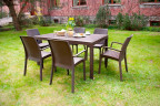 Стол B:rattan Houston 1500*900мм, коричневый Стол B:rattan Houston 1500*900мм, коричневый