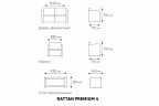 Комплект мебели Rattan Premium 4, СЕРЫЙ Комплект мебели Rattan Premium 4, СЕРЫЙ