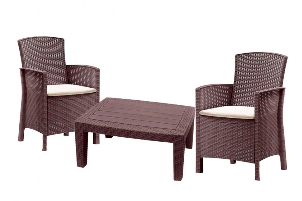 Комплект мебели Rosario Balcony Set цвет коричневый Комплект мебели Rosario Balcony Set цвет коричневый