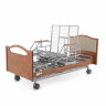 Кровать для лежачих больных, регул. высоты, Т/АТ MED-MOS DB-2B электрическая с поворотным креслом в левую сторону (коричневый)