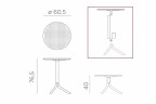 Стол Nardi Step, белый Стол Nardi Step, белый