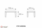 Arizona b:rattan, Столик журнальный, антрацит Arizona b:rattan, Столик журнальный, антрацит
