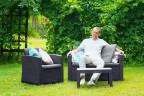 Arizona b:rattan, Столик журнальный, антрацит Arizona b:rattan, Столик журнальный, антрацит
