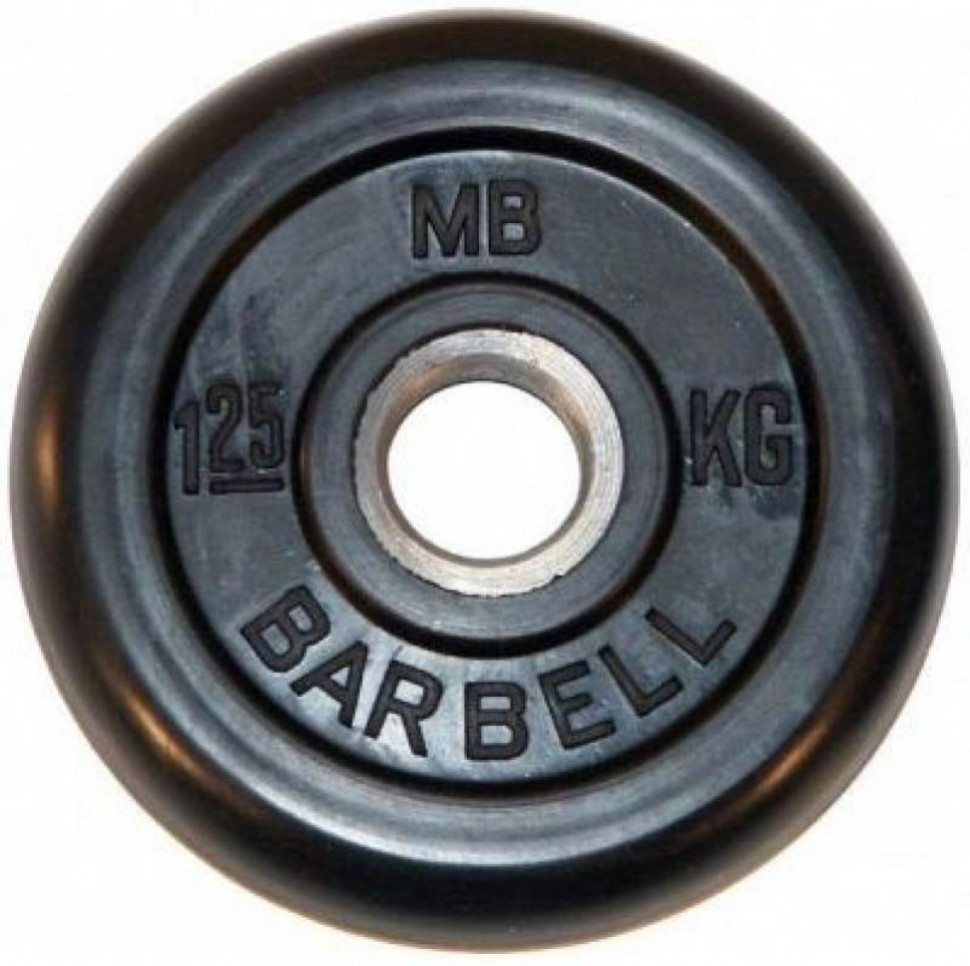 Диск обрезиненный литой MB-PltB26-1,25 кг