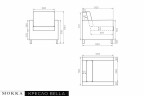 MOKKA BELLA Кресло, цвет серый MOKKA BELLA Кресло, цвет серый